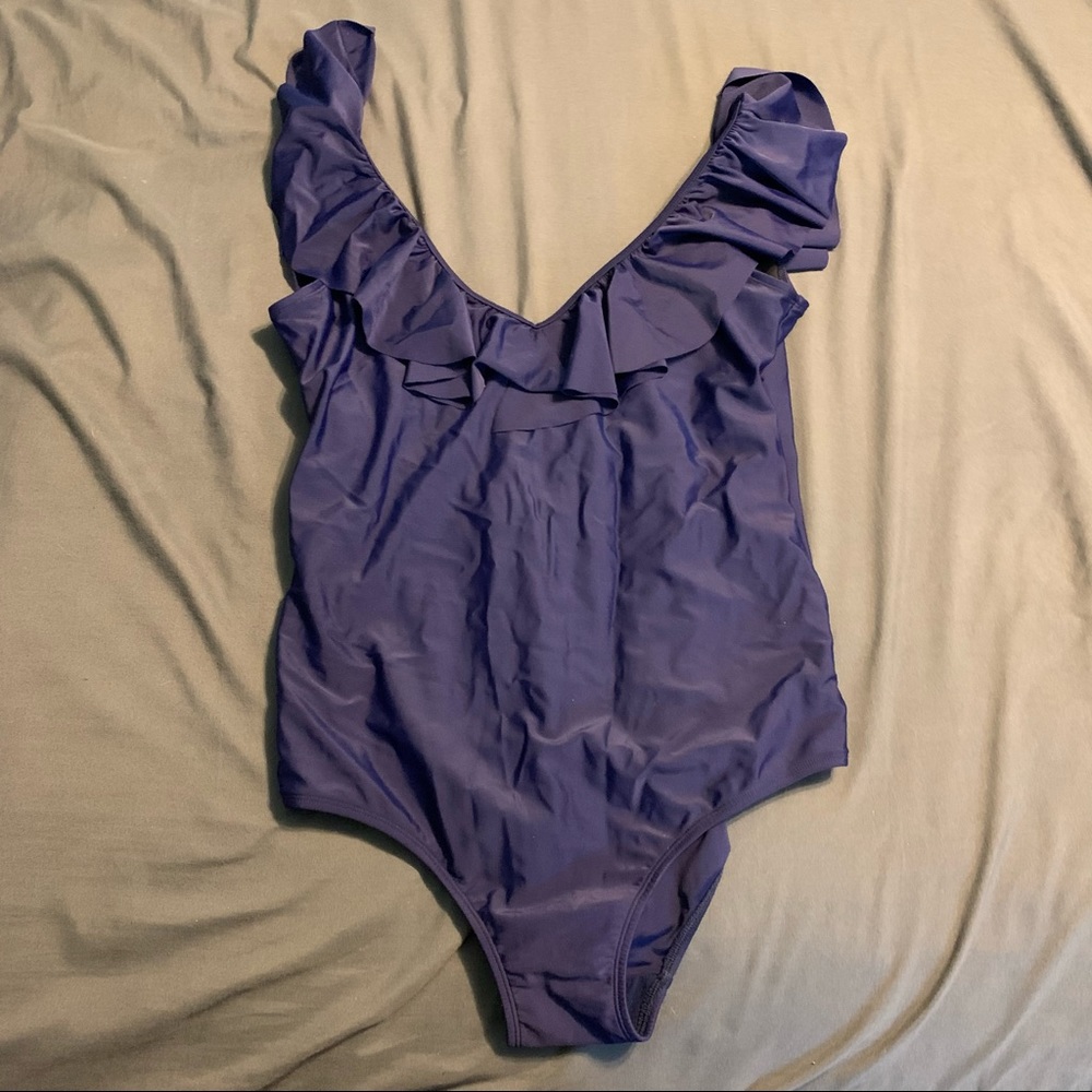ASOS Swim Ruffle One Piece Bathing Suit Sz 14
